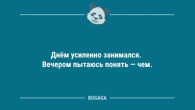 Photo of Анекдотов пост: «Днём усиленно занимался…» (10 шт)
