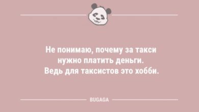 Photo of Анекдоты для улыбки: «Не понимаю, почему за такси нужно платить деньги…» (12 фото)