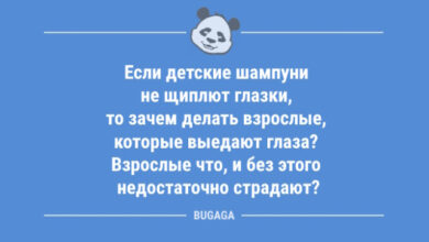 Photo of Анекдоты для хорошего настроения: «Если детские шампуни не щиплют глазки…» (10 фото)